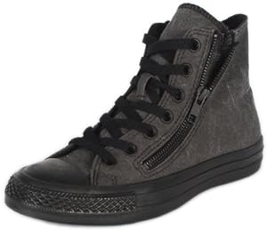 CONVERSE Men's All Star Double Zip Hi (Black Monochrome 12.0 M)