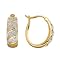 Diamond-Accent Hoop Earrings