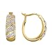 Diamond-Accent Hoop Earrings