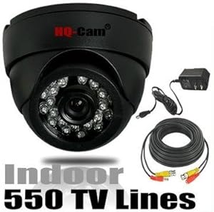 HQ-Cam® Security Surveillance Camera - 550TV Color Lines High Resolution 1/3