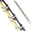 316L Stainless Steel IP Tripod Bracelet - Length 8.66" (220mm) - Width 12mm
