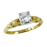 14K Antique Diamond Engagement Ring, circa 1930s