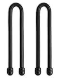 Nite Ize GT6-2PK-01 Gear Tie Reusable 6-Inch Rubber Twist Tie, Black