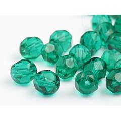 Glasperlen zum Auff�deln 6mm (Blue Zircon), 100 St�ck