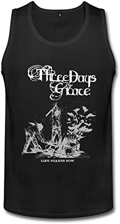 Men's Three Days Grace Life Starts Now Tank Tops XL Black