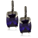 Sorrelli Electric Blue Oval Drop Silver-Tone E