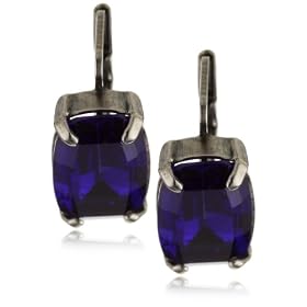 Leslie Danzis Blue Two Stone Drop Earrings