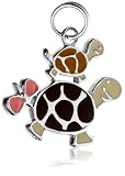 Sterling Silver Epoxy Turtle Charm