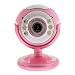 Search : High Quality Pink Webcam Chat with Microphone, Snapshot & 6 LED Lights for MSN Messenger, AOL Instant Messenger (Aim), Yahoo! Messenger, Skype