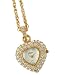 Pierre Jacquard Women's PJ8880 Gold-tone Heart Shaped Crystal Pendant Locket Mother's Day Watch