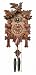 River City Clocks Traditional German Cuckoo Clock with Five Hand-Carved Maple Leaves And One Bird, 14-Inch Tall