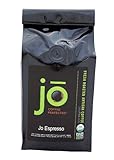 JO ESPRESSO: 12 oz, Medium Dark Roast, Whole Bean Arabica Espresso Coffee, USDA Certified Organic Espresso, Fair Trade Certified, Gourmet Espresso Beans from the Jo Coffee Collection