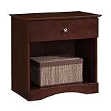 IMAGE OF Walker Edison Solid Wood Nightstand, Brown