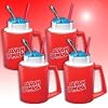 Slush Mugs Frozen Beverage Red Slushie Cups (Set of 4) - Amazing Slushees!