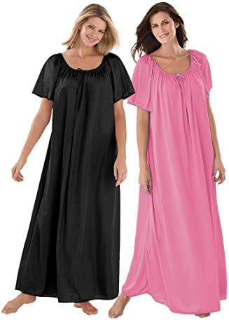 Only Necessities Women's Plus Size Nightgown (2 Pack)