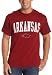 Arkansas Razorbacks 100% Cotton Short Sleeve T-Shirt (Cardinal, Large)