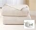Sunbeam Twin Seashell Tan Electric Heated Warming Blanket