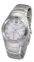 Accurist MB686S Gents Dual Time Stainless Steel Bracelet Watch Silver Retrograde Dial Watch