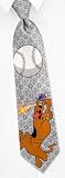 Scooby Doo Slugging by Hanna-Barbera silver silk ties