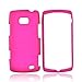 For LG Ally VS740 Rubberized Hard Case Cover HOT PINK thumb
