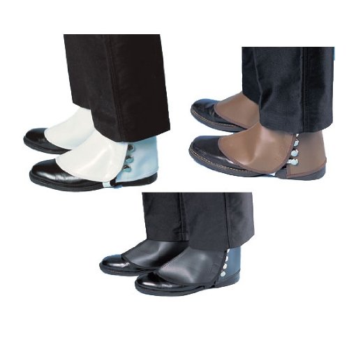 Mens Deluxe Vinyl Spats - Fun Gangster Costume Accessory (Shoes not included) (Color Choices) Different than Pictured