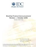Monthly Product Announcement Review  October 2006