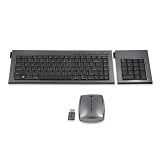 Kensington SlimBlade Media Notebook Set with Wireless Keyboard, Laser Mouse, and Numeric KeyPad (Graphite) K72279US