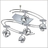 Paulmann 97869 Rail System Twister Mac round 5x20W GU4 chrom matt 230V/12V 105VA Kunststoff