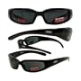 Global Vision Chicago Smoked Motorcycle Sun Glasses With Versatile Fit These Fit Well On Small To Large Faces