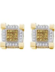 0.50CTW DIAMOND MICRO PAVE EARRINGS