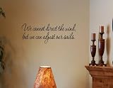 We cannot direct the wind, but we can adjust our sails.