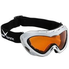 Black Canyon Damen Skibrille, silber metallic,