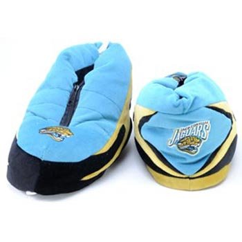 Jacksonville Jaguars Plush NFL Sneaker Slippers - L