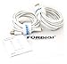 [Apple MFI Certified] [2-Pack] FORDIGI Lightning Cable 10ft (10 Feet) Extra Long 8 Pin to USB Sync/Charging Charger Cable Cord for Apple iPhone 5 / 5s / 5c / 6 / 6 Plus, iPod 7, iPad Mini / Mini 2 / Mini 3, iPad 4 / iPad Air / iPad Air 2 (White)