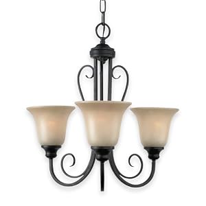 Royce Lighting RC17ES 3-23 Fulton Three-Light Chandelier Oil Rubbed Bronze with Sepia... by Royce Lighting