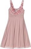 Ruby Rox Kids Girls 7-16 Rosette Neckline Dress
