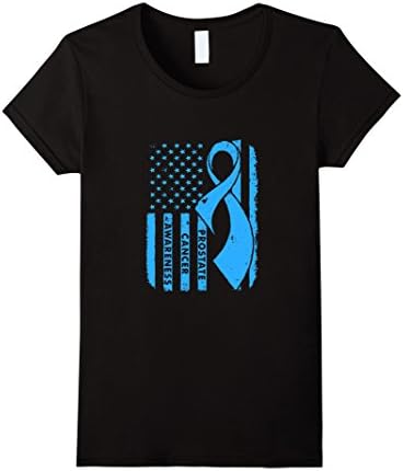 Women's Prostate Cancer Awareness T-shirts Small Black