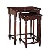 Powell Nested Spindle-Leg Accent Tables, Brown Cherry, Set of 2