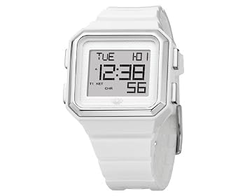 Adidas #ADH4007 White Peachtree Chronograph Alarm Digital Watch