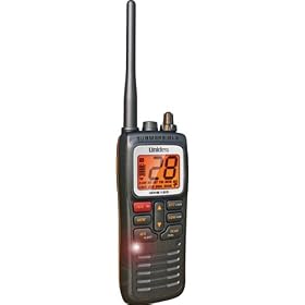 New-Submersible Hand-Held 2-Way VHF Marine Radio - DE6141 by 
