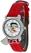 The classic Betty Boop watch with a 'HEART' CHARM. - Red band with embossed Betty signature