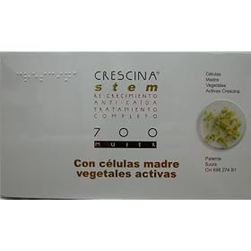 Crescina Stem Complete Treatment: Re-Growth & Anti-Hairloss 700 Women (LABO): Indicated in Cases of Advanced Incipient Baldness. (Stage V/VI)