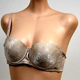 Jasmin 2 Pack $42 Lite Brown STRAPLESS PUSH UP BRA #2653 38AA