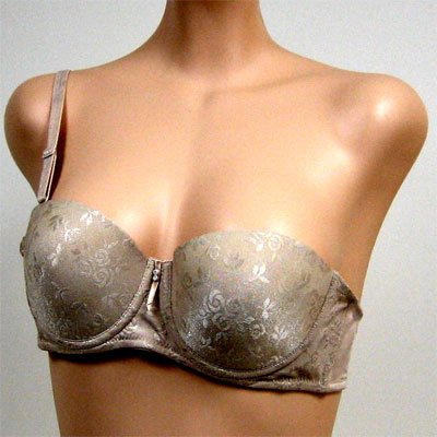 Jasmin 2 Pack $42 Lite Brown STRAPLESS PUSH UP BRA #2653 38AA