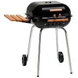Aussie Grills Swinger Series Charcoal Grill with Side Table - B000NQ93K4