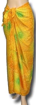 Full Size Pareo: Water Splash Yellow