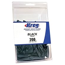 Kreg CAP-BLK-200 Black Plastic Plugs 200-Count