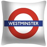 Westminster Station Roundel - London Underground Cushion