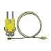 BriskHeat TCKN05-DA Type-K Thermocouple With Mini Connector For Outdoor Use with PTFE Sleeving, 24 AWG Fiberglass Insulated Wire, Length: 5-Feet