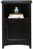 Anywhere Table/telephone Stand With Cabinet Distressed Blck